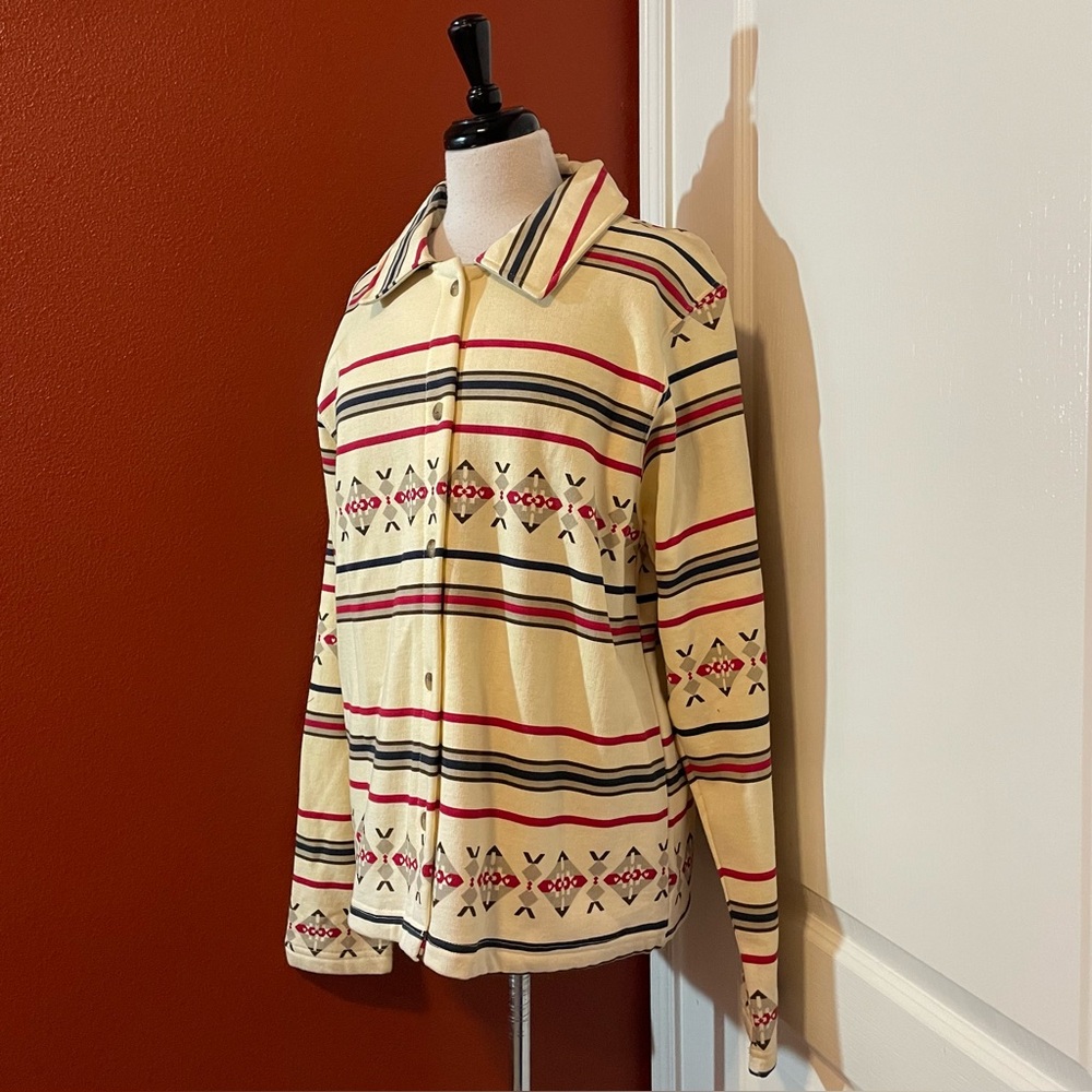 Rockies Women’s NWT‎ Vintage Aztec Print Button Up Fleece Lined Jacket